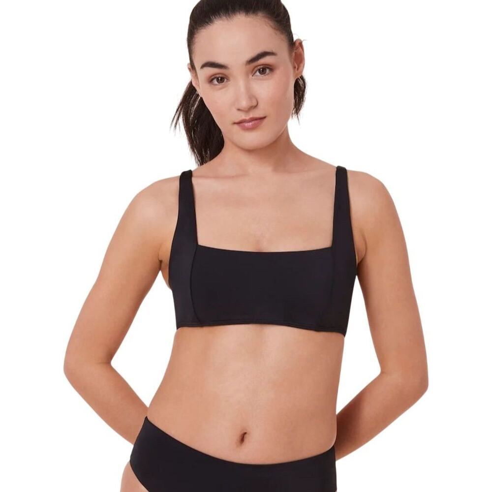 NWOT Sample Andie Swim Women's Havana Bikini Top Black Smooth Padded 2XL 2607